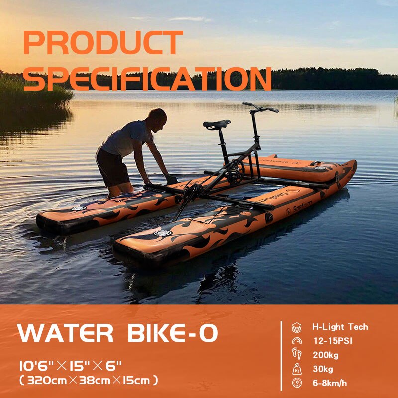 Floating Bike Pedal Bicycle Boat For Recreation, Fishing