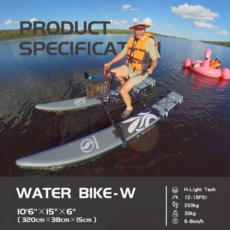 Floating Bike Pedal Bicycle Boat For Recreation, Fishing