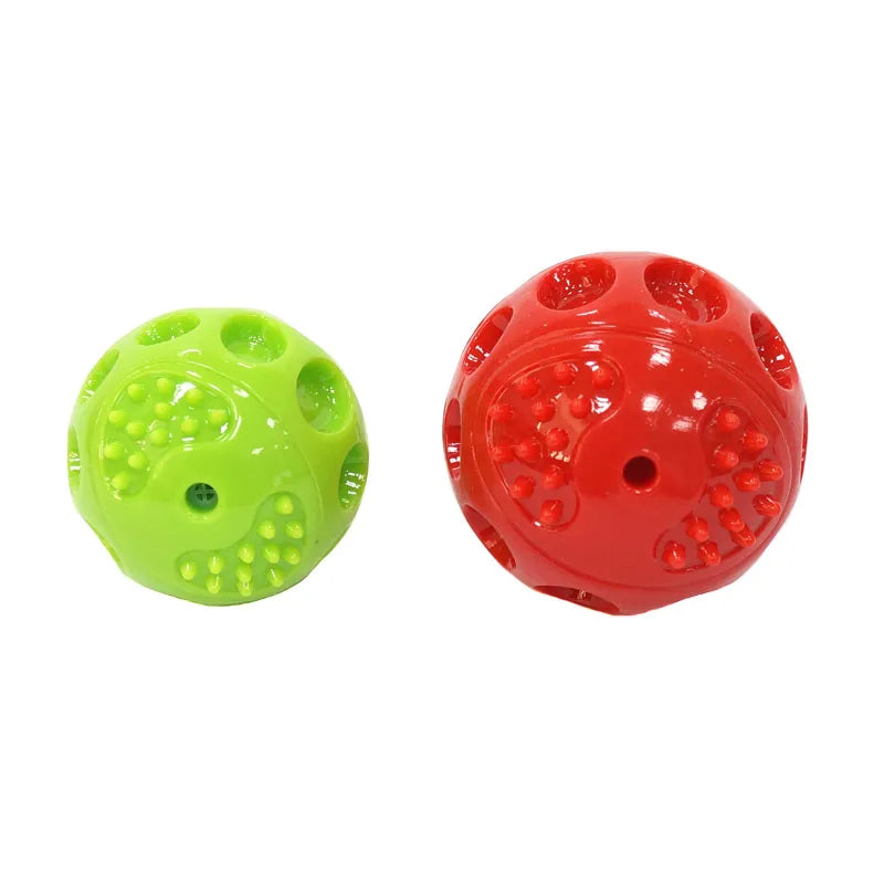 Squeaking Bouncing Ball, Durable Floatable Dog Toys, Springy Pet Toys, Squeaky Ball Bite Resistant for Small to Large Dogs