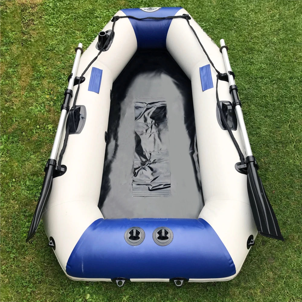 Inflatable Boat Fishing Kayak PVC Wear-resistant Foldable Air Rowing for 1-5 Person Dinghy Canoe Outdoor Water Sports