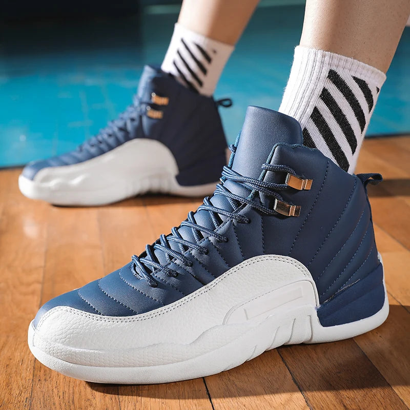 High Quality Basketball Shoes Mens High Top Anti-slip Outdoor Sports Sneakers