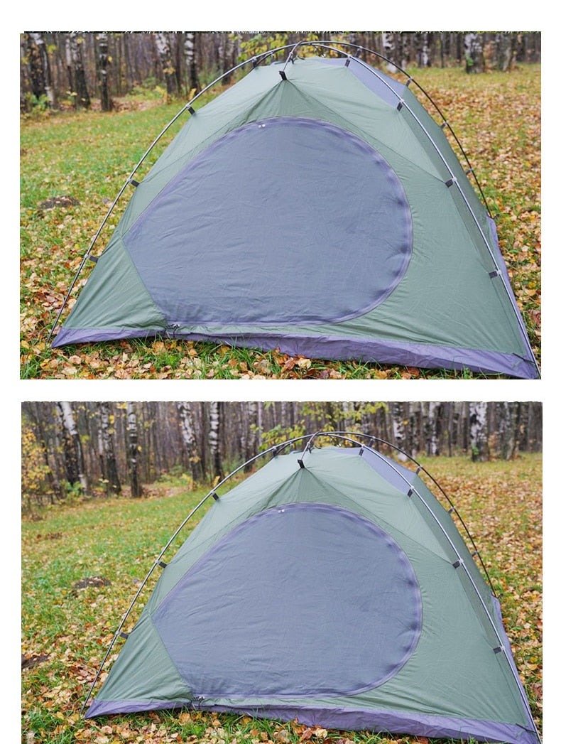 Outdoor Camping Double Layer Waterproof 4 Season Tent With Snow Skirt