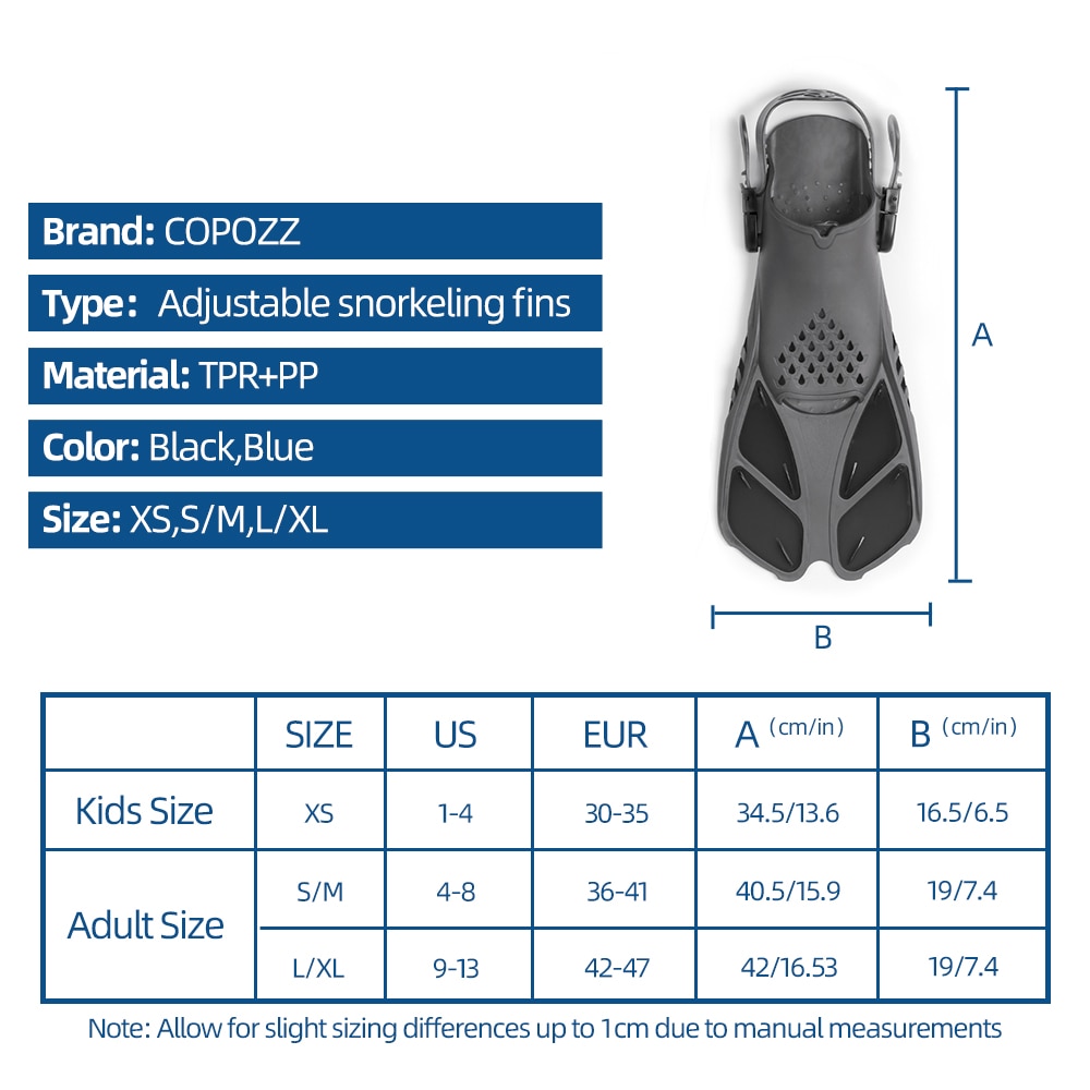 Adjustable Swimming Fins