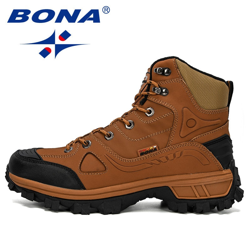 Men's Leather Winter Outdoor Hiking Shoes