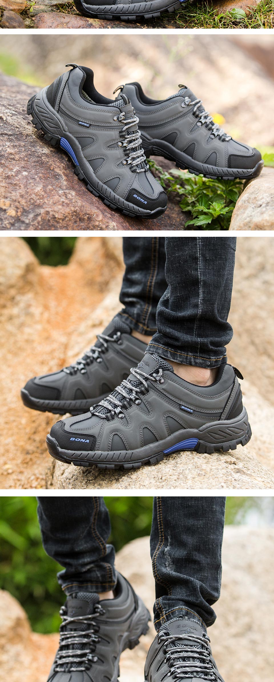 Men Hiking, Running, Climbing, Biking Shoes