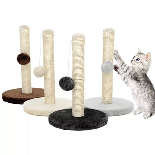 Rope Cat Scraper, Scratching Post Kitten Pet Jumping Tower Toy with Ball. Cats Sofa Protector Climbing Tree Scratcher Tower