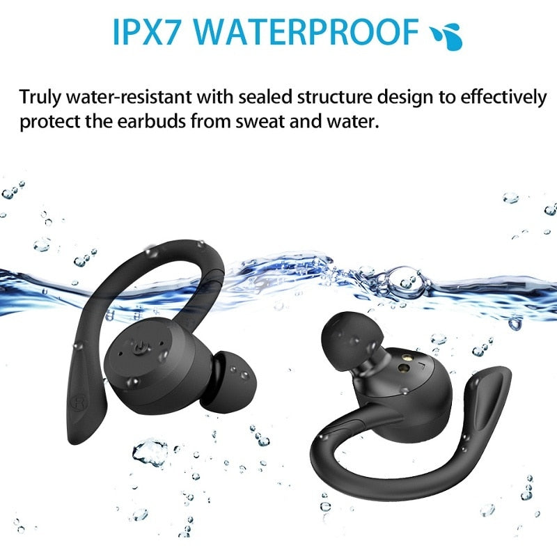 Ear Hook Wireless Waterproof Bluetooth Earphones