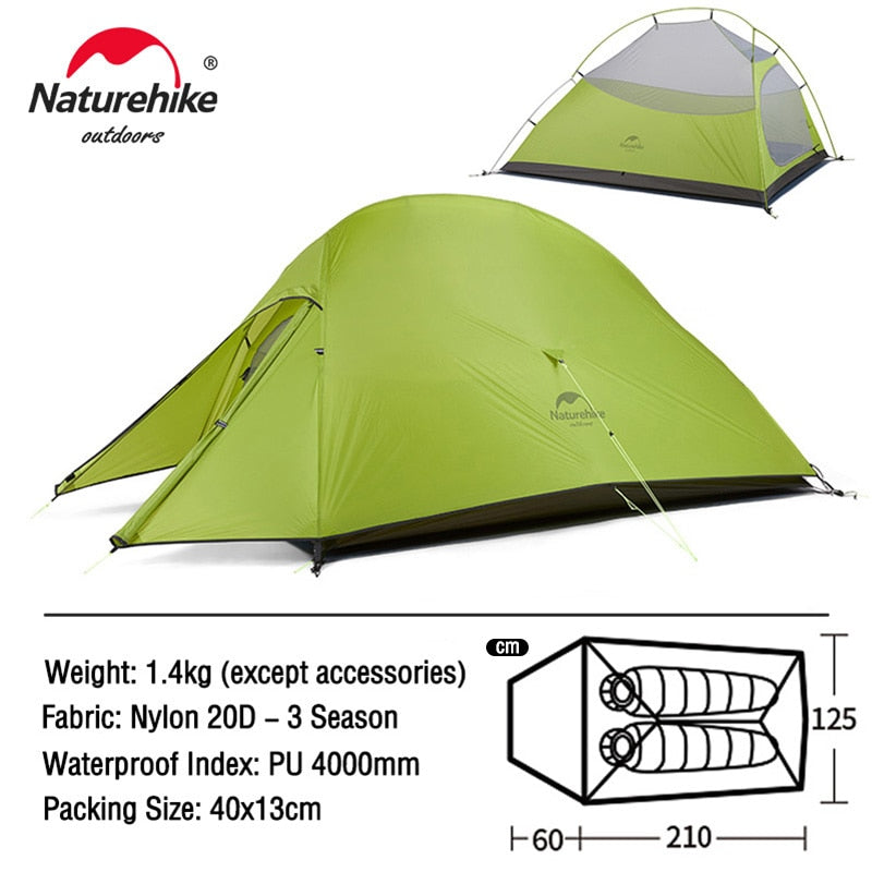 3 Person Ultralight Waterproof Camping Tent