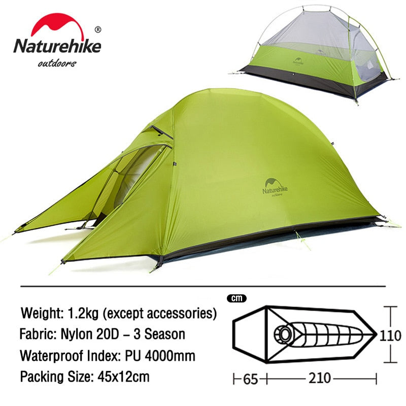 3 Person Ultralight Waterproof Camping Tent