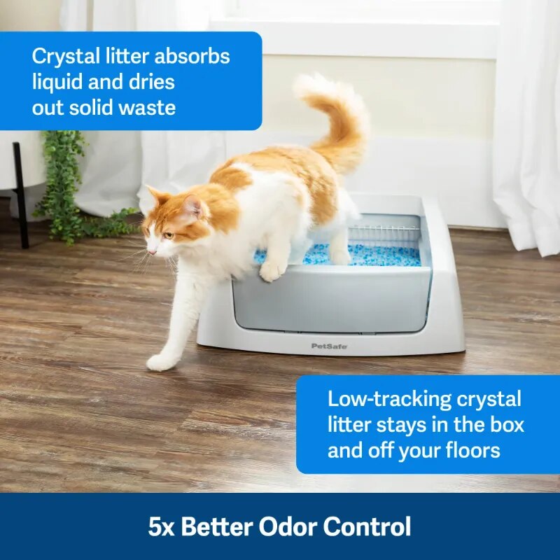 No Scooping Required Odor Control Classic Self-Cleaning Cat Litter Box