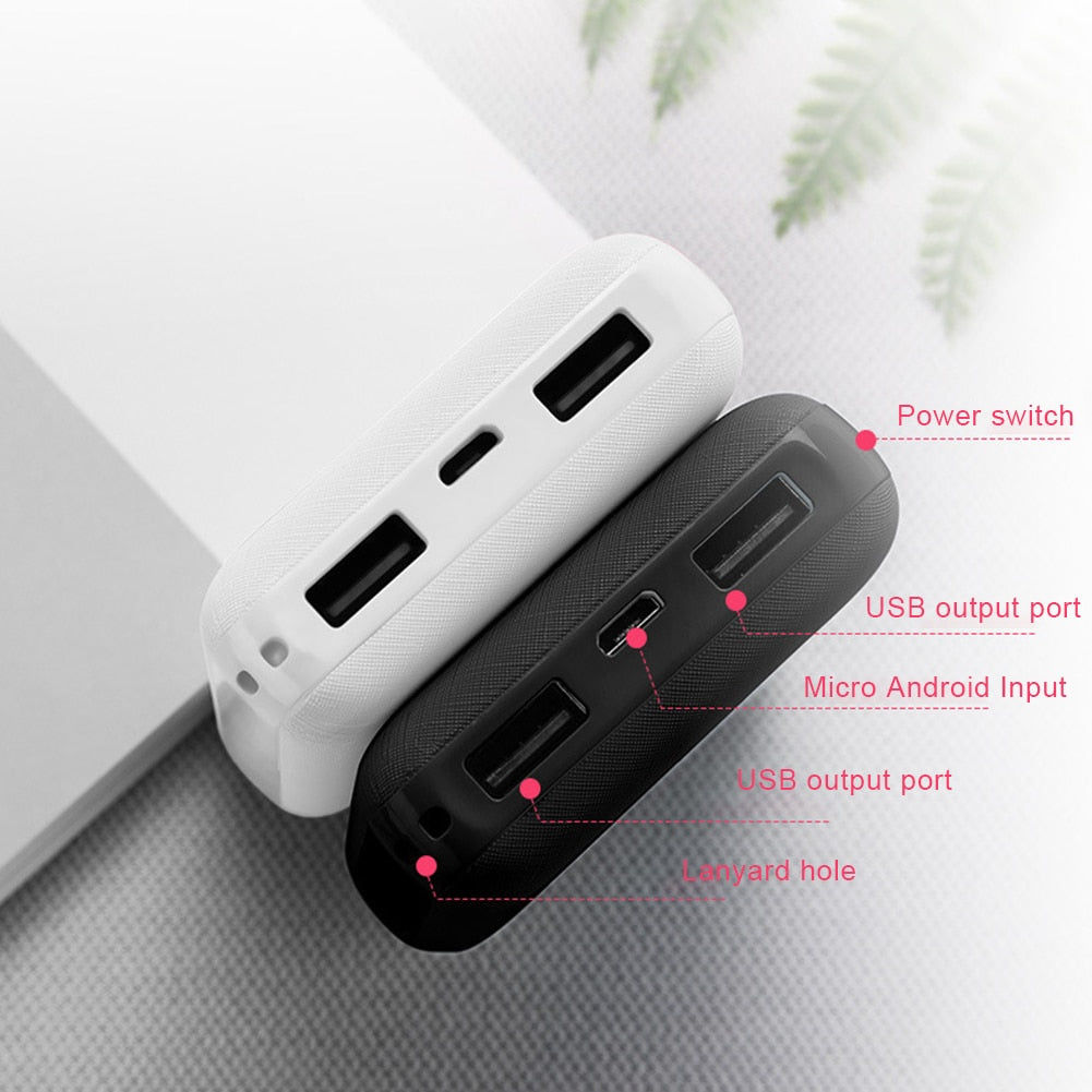 20000mAh Power Bank Portable USB Charger External Battery Pack for Heating Vest Phone etc.