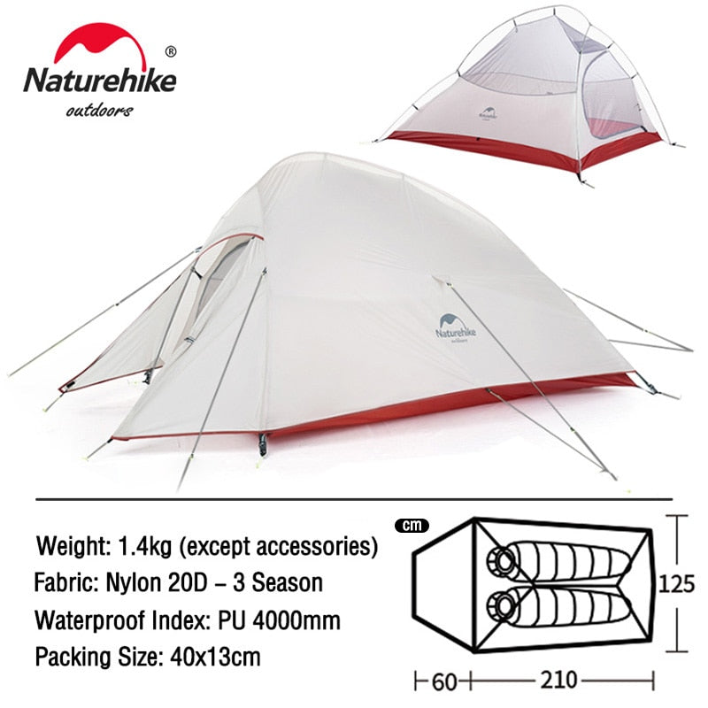 3 Person Ultralight Waterproof Camping Tent