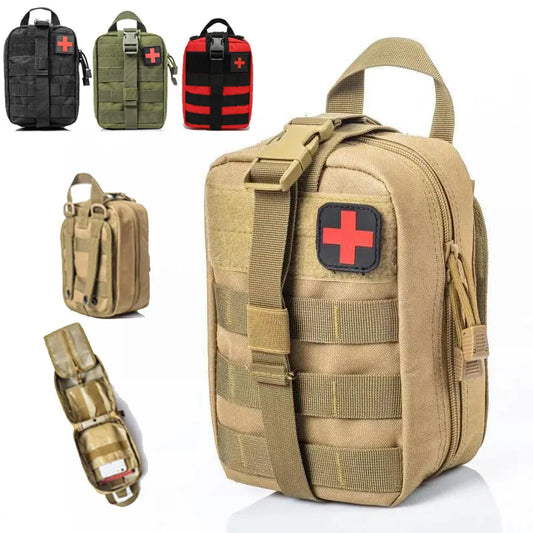 Tactical First Aid Kit, Medical Emergency Bag, Outdoor Army Hunting Survival Tool, Military Pouch Organizer