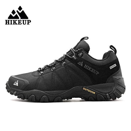 HIKEUP Men Hiking Shoe, Mesh Breathable Non-slip Outdoor Sneakers, Rock Climbing, Trekking Hunting Boots