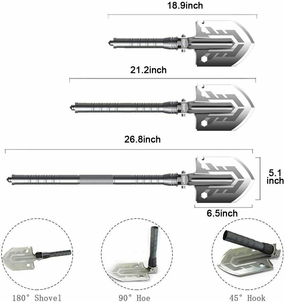 Folding Multifunction Stainless Steel Camping Survival Spade