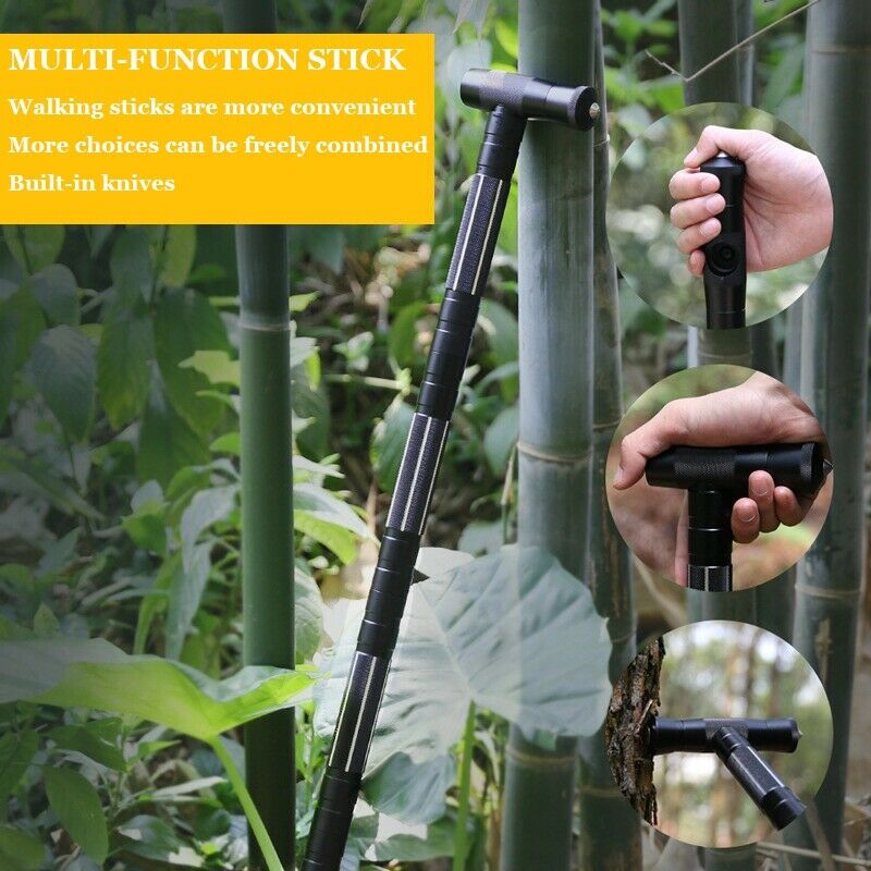 Hiking and Trekking Poles, Outdoor Camping Multi Tool Kit, Survival Self Defense Tools