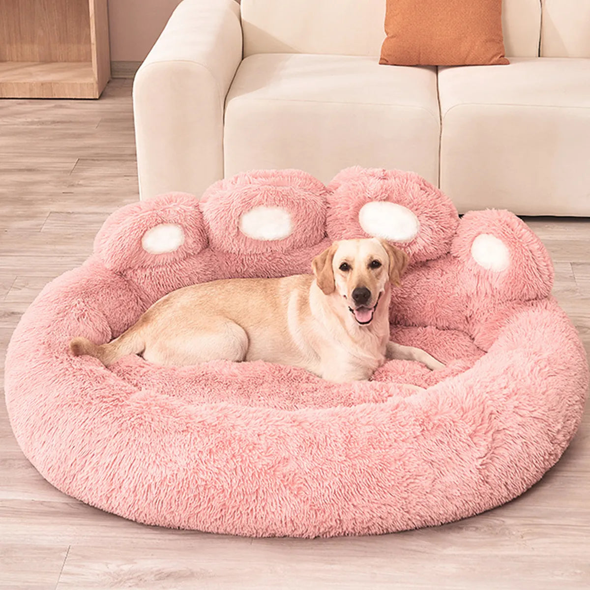 Pet Dog Sofa Bed, Warm Accessories Large Dog Bed, Pets Washable Plush Medium Basket Puppy Cat Mat