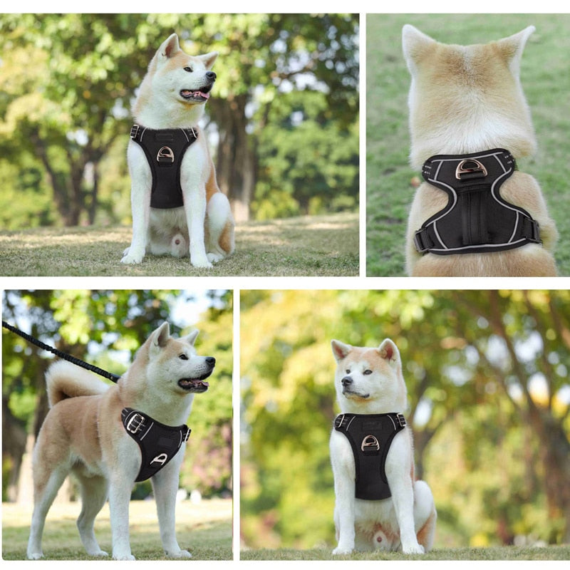 No Choke Easy Control Handle Reflective Pet Harness