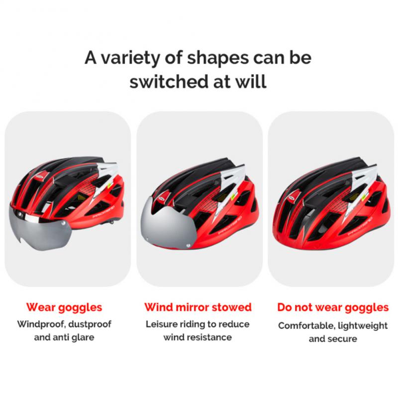 Bike Helmet with Light and Camera Slot