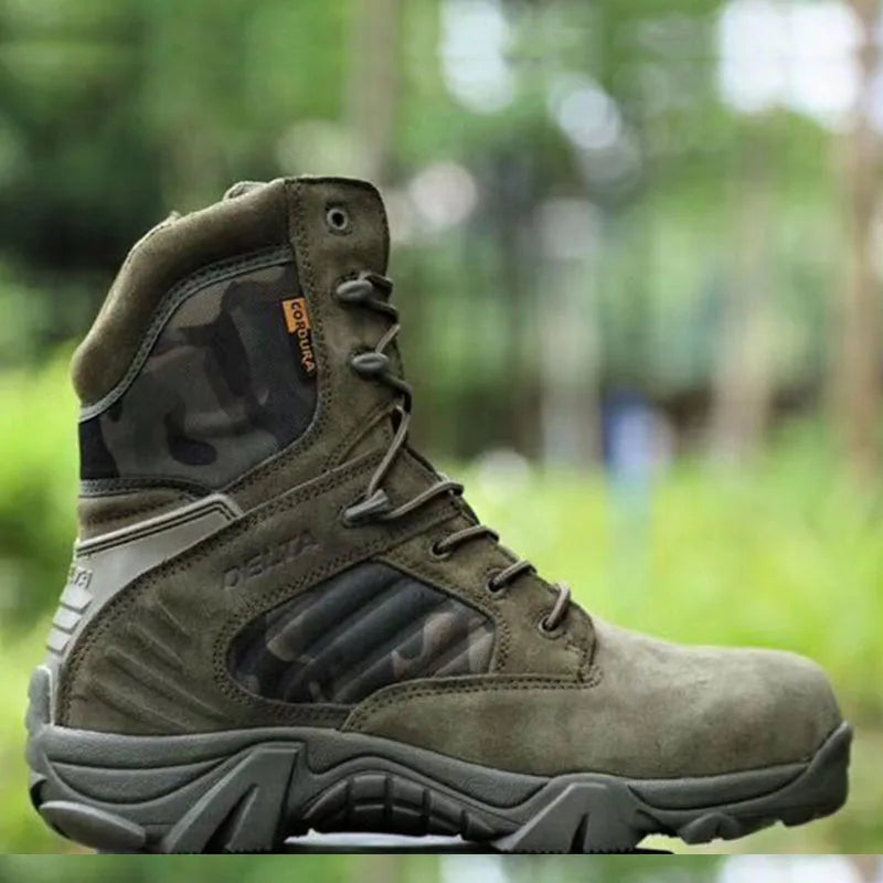 Climbing Outdoor Mens Work Safety Boots, Camouflage Desert Boots, Outdoor Hiking Boots