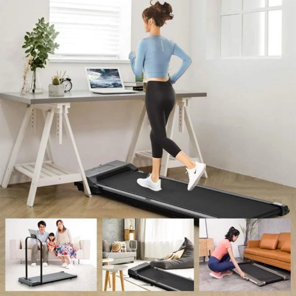 Folding Treadmill Under Desk Portable Treadmill 2 in 1 Electric Walking Machine