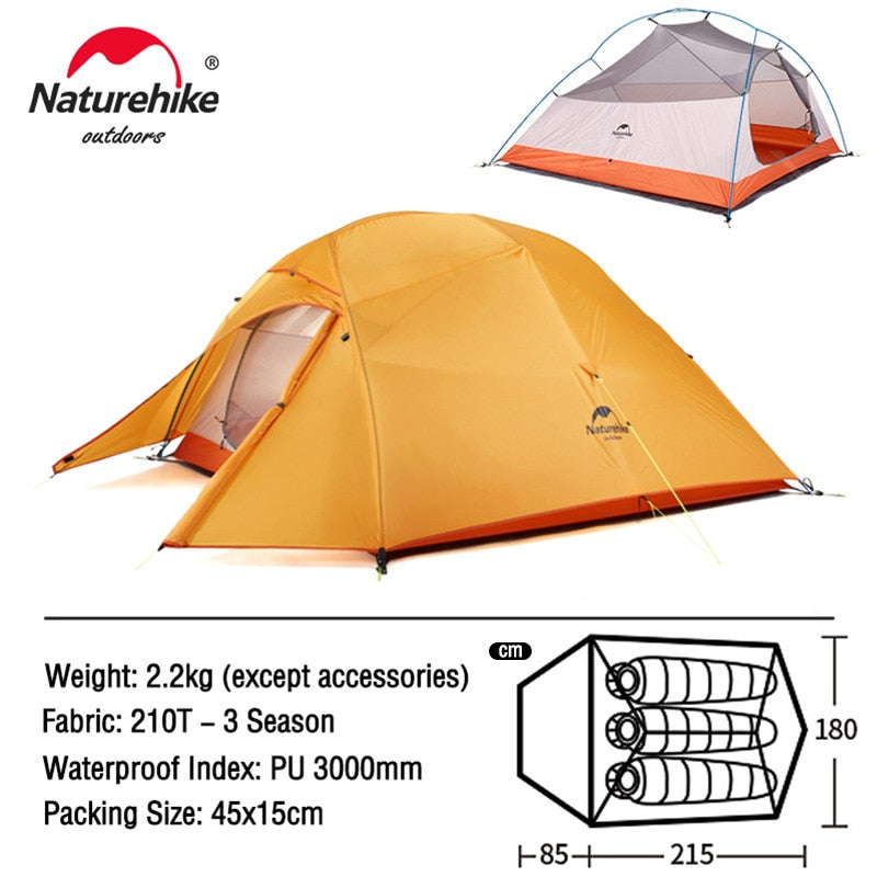 3 Person Ultralight Waterproof Camping Tent