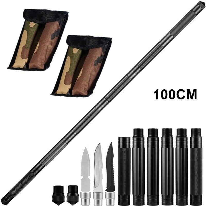 Hiking and Trekking Poles, Outdoor Camping Multi Tool Kit, Survival Self Defense Tools