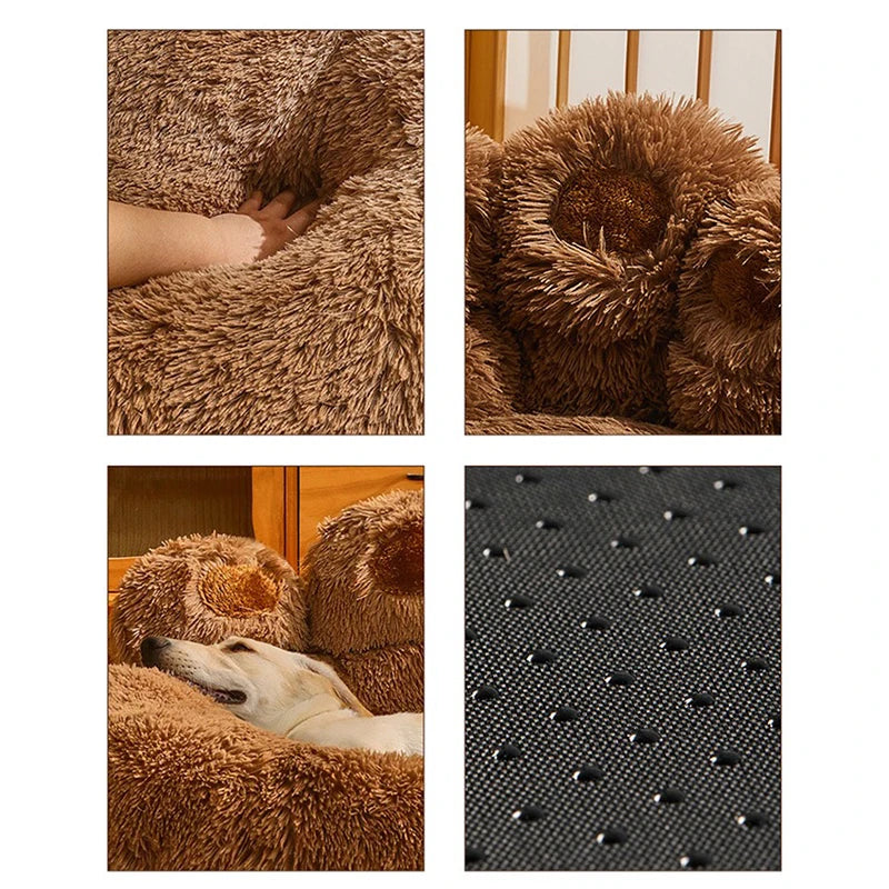 Pet Dog Sofa Bed, Warm Accessories Large Dog Bed, Pets Washable Plush Medium Basket Puppy Cat Mat