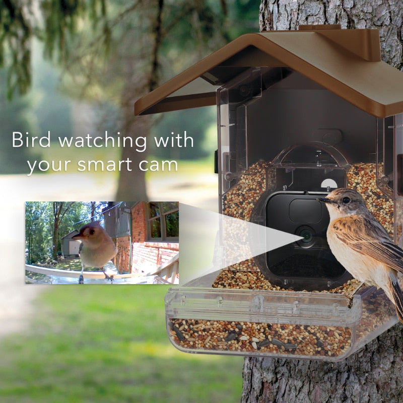 Bird Feeder Camera Case Compatible with Blink, , and Ring Cam - Bird Feeder for Bird Watching with Your Security Cam