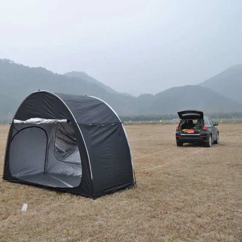 SUV Car Rear Extension Tent, Multipurpose Outdoor Camping Structure, Sun Shade Waterproof Vehicle Rear Tent