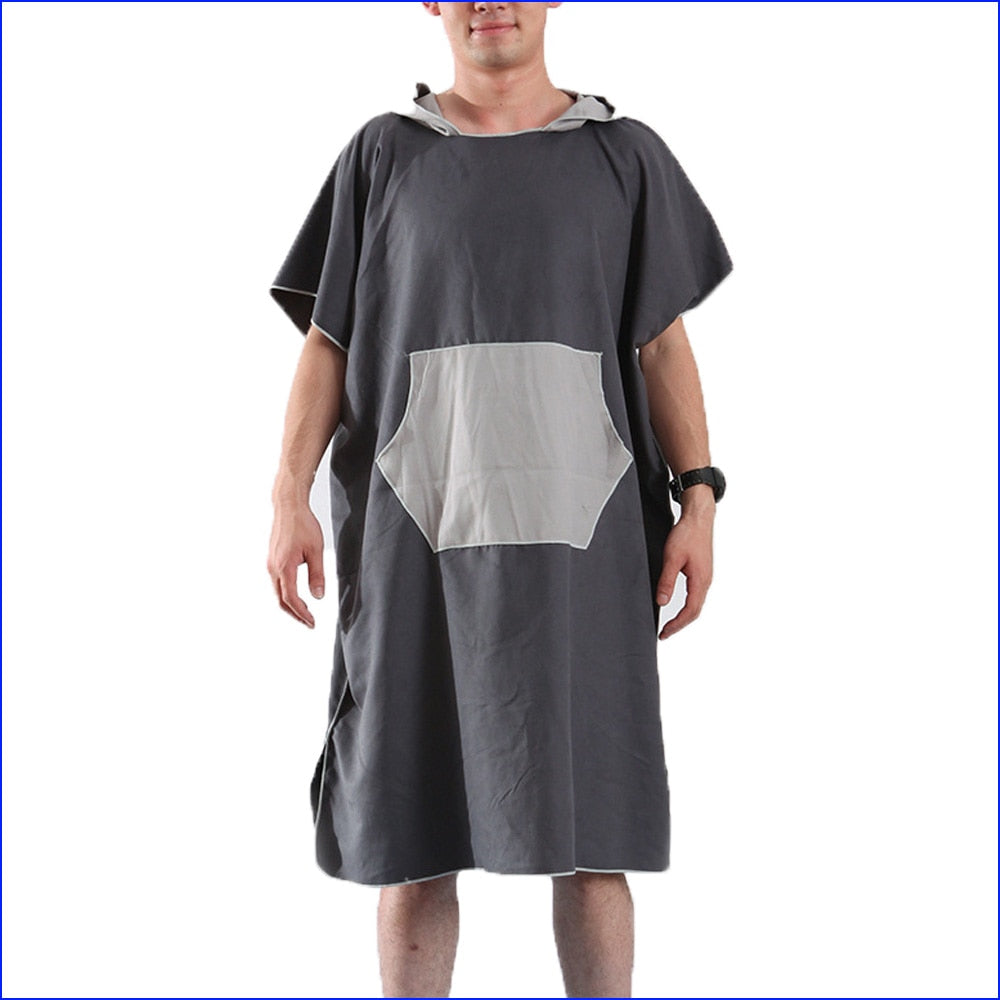 Adult Surfing Swimming Changing Robe/Towel, Beach Poncho