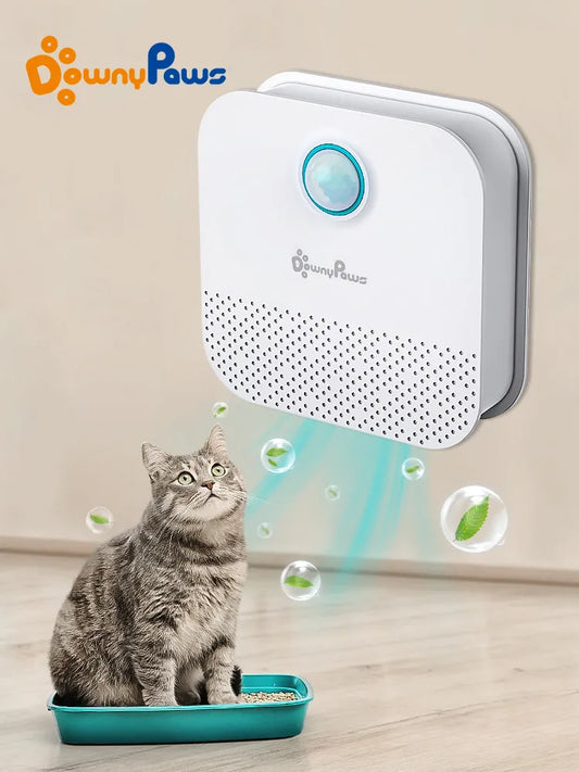 Smart Cat Odor Purifier For Cats, Litter Box Deodorizer, Dog Toilet, Rechargeable Air Cleaner for Pets Deodorization