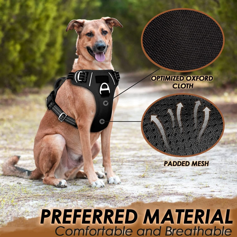 No Choke Easy Control Handle Reflective Pet Harness