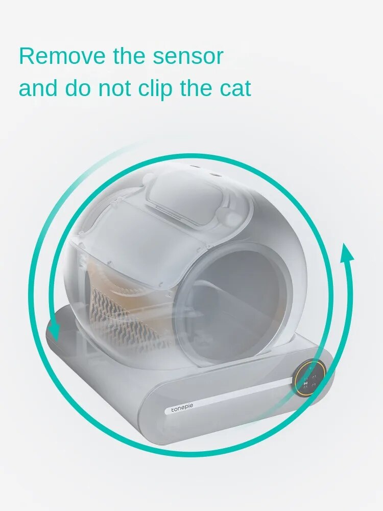 Smart Cat Litter Box, Automatic Fully Enclosed Electric Self Cleaning Litter Box