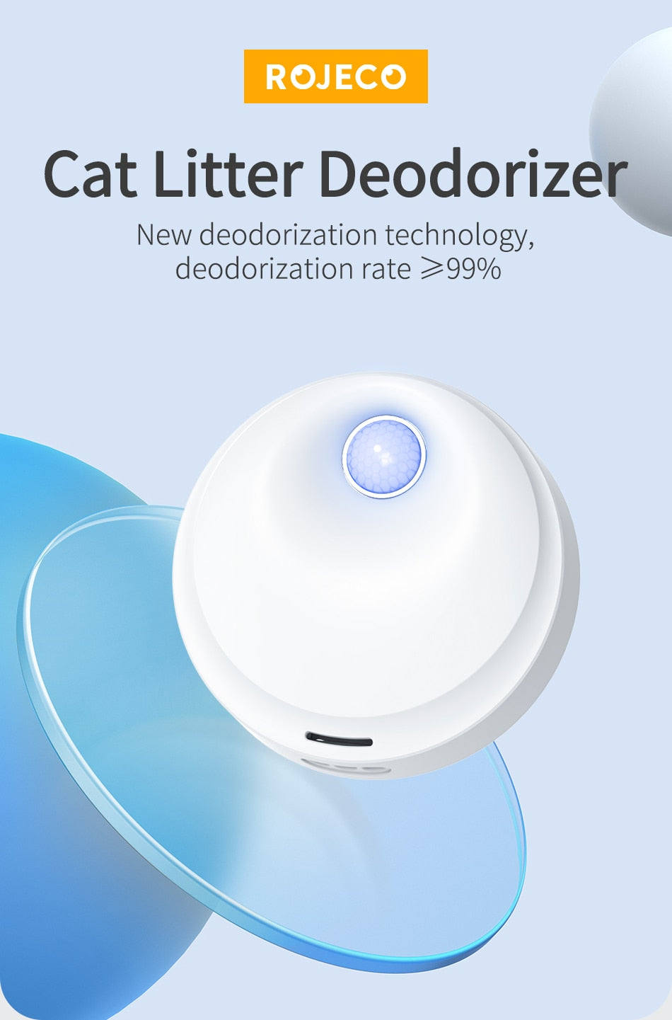 Smart Cat Odor Purifier For Cat Litter Boxes