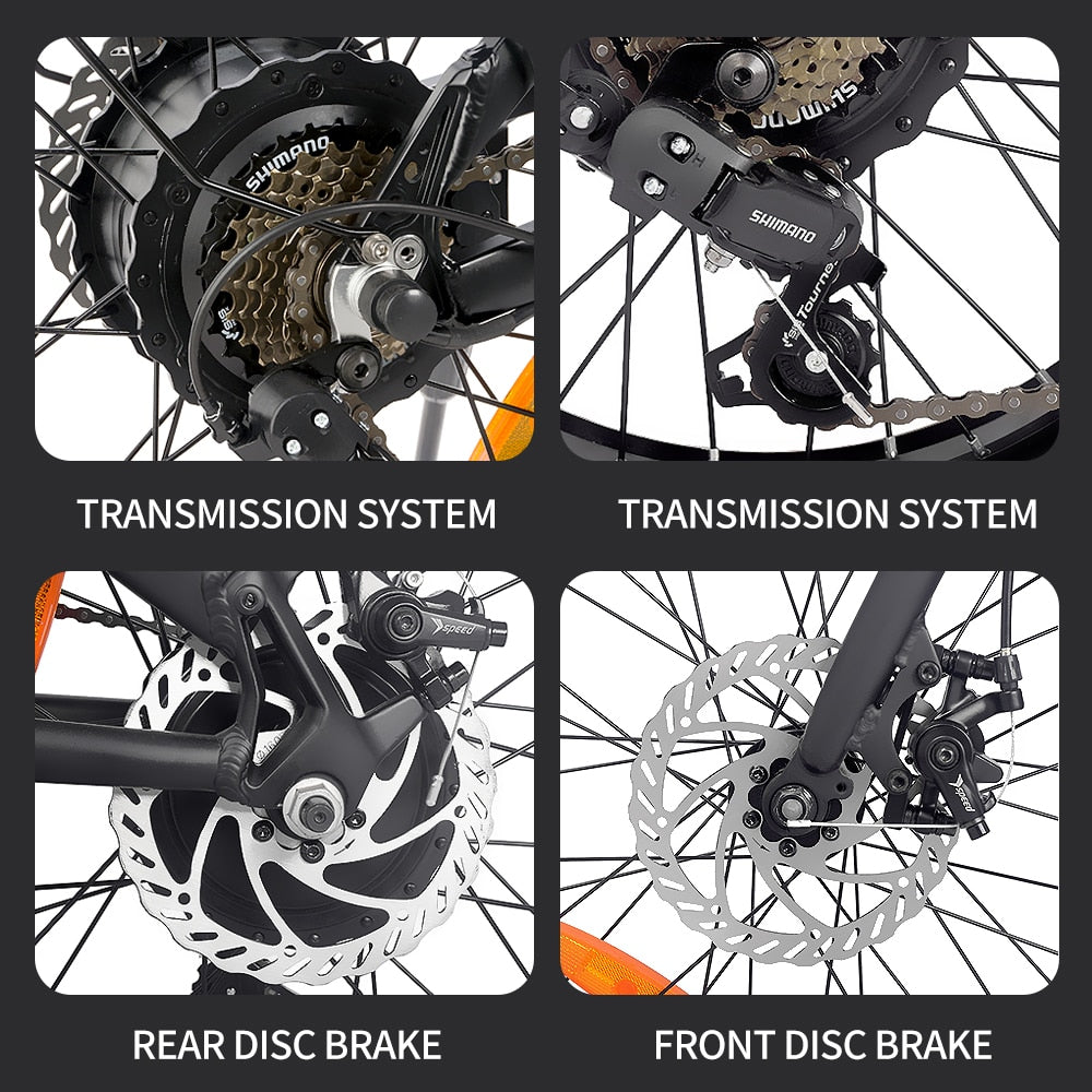 Folding Electric Bike, Fat Tire Ebike