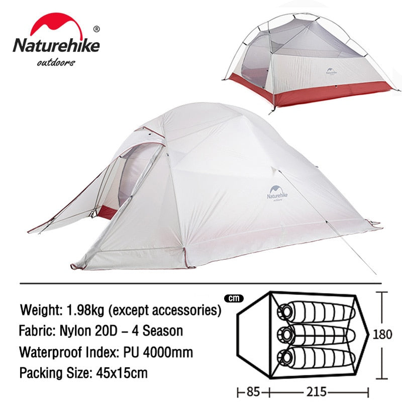 3 Person Ultralight Waterproof Camping Tent