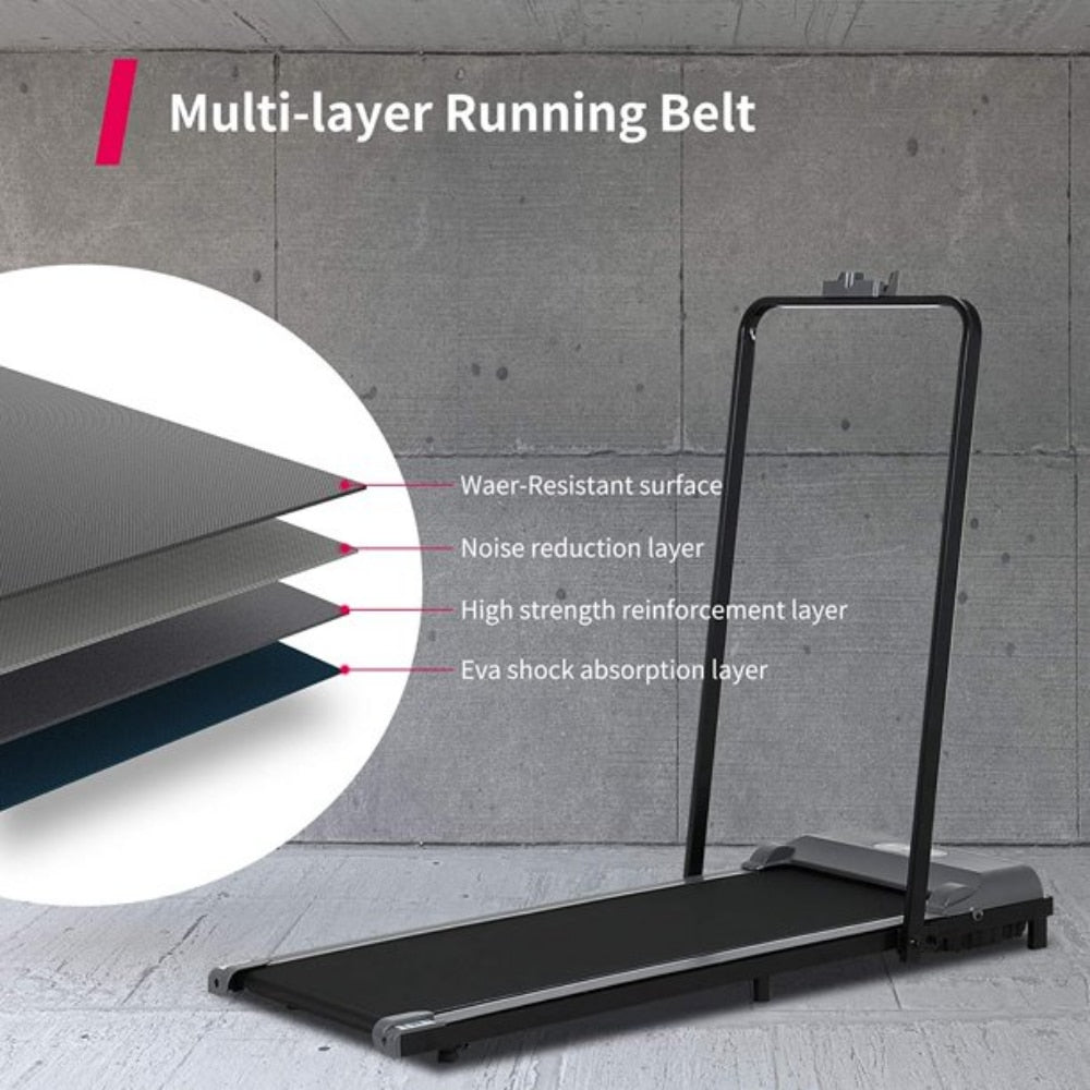 Folding Treadmill Under Desk Portable Treadmill 2 in 1 Electric Walking Machine