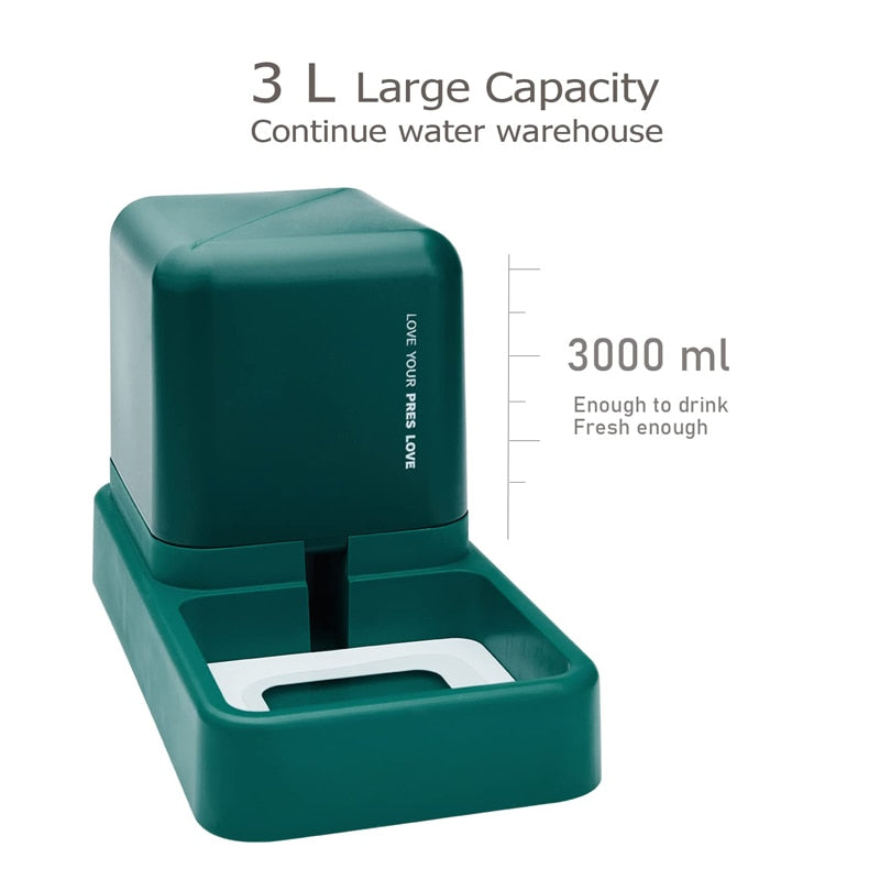 Large Capacity Automatic Gravity Dog Feeder Water Dispenser