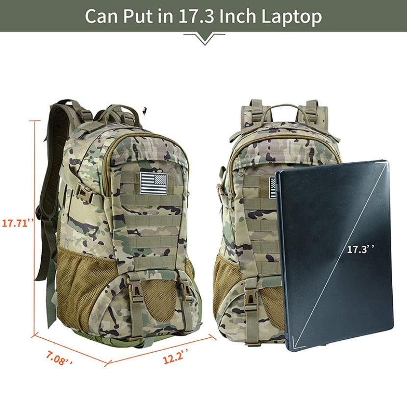 Tactical Military Backpack For Travel Hiking Camping Hunting Climbing