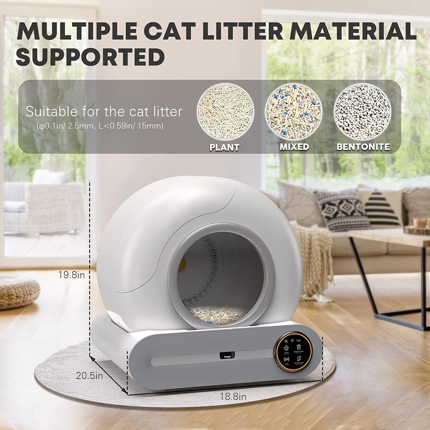 Smart Self Cleaning Cat Litter Box