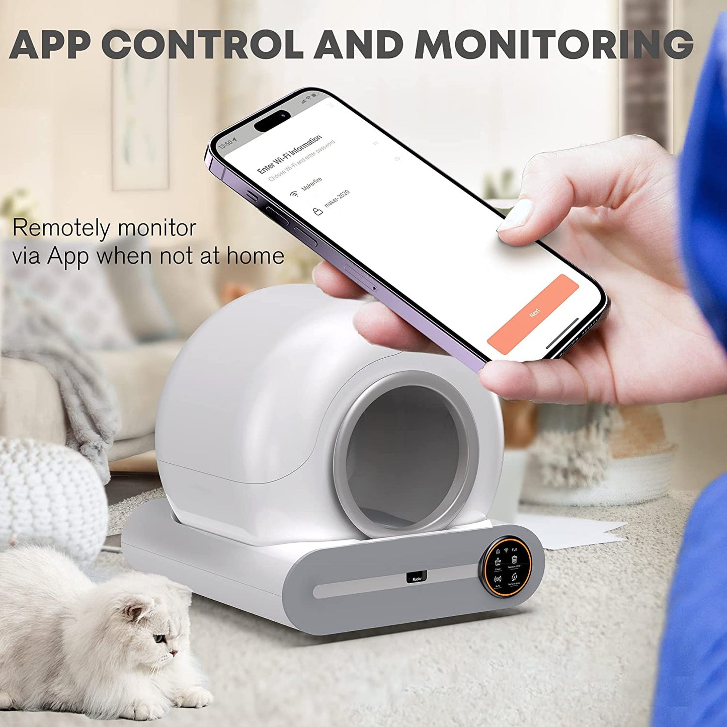 Smart Self Cleaning Cat Litter Box