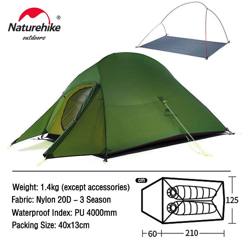 3 Person Ultralight Waterproof Camping Tent