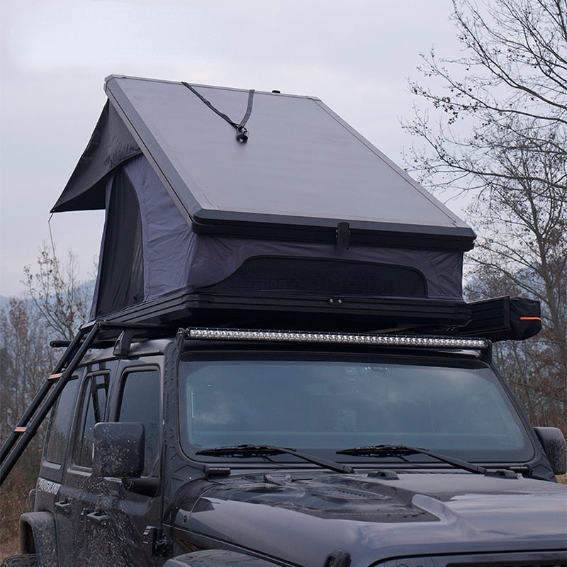 Hard shell aluminum roof tent, Solar panel roof frame