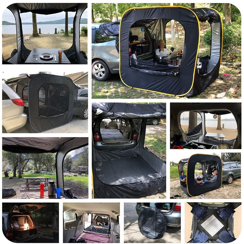 Car Rear Extended Automatic Pop Up 4-6 Person Tent