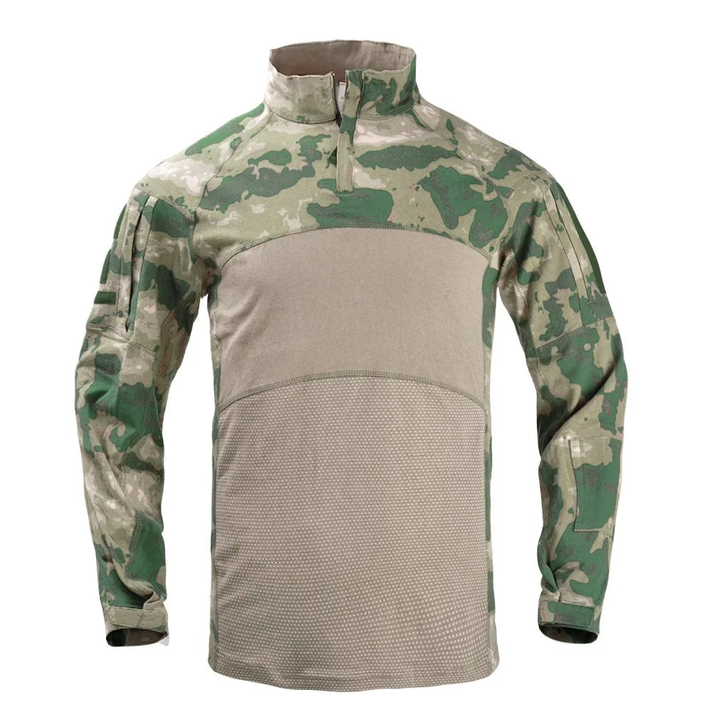 Tactical Warm Windbreaker Hunting Clothes Pullover Camouflage Hiking Tops