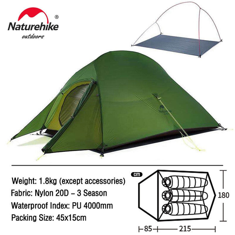 3 Person Ultralight Waterproof Camping Tent