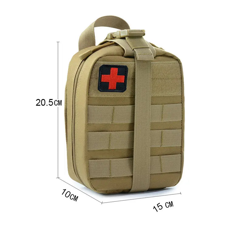 Tactical First Aid Kit, Medical Emergency Bag, Outdoor Army Hunting Survival Tool, Military Pouch Organizer