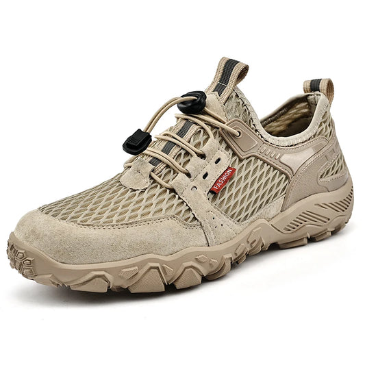 Soft Hiking Shoes, Summer Breathable Mesh Sneakers, Light Hike Footwear, Walking and Climbing Shoes