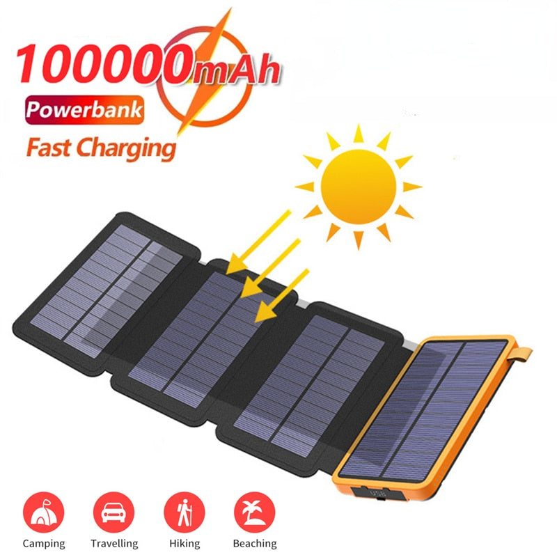 Solar Charger Power Bank for Outdoor Camping